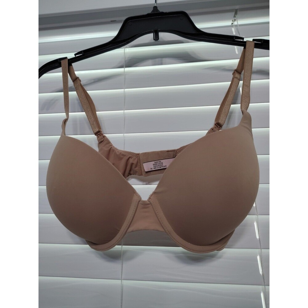 Victoria’s Secret T-Shirt Push Up Bra Full Coverage Tan Women’s Size 32DD